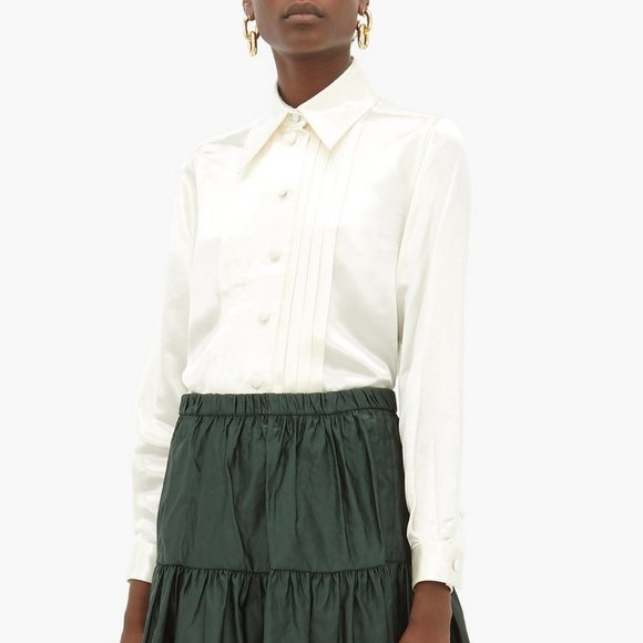 NWT Marc Jacobs Runway Satin Button Blouse - Picture 1 of 15